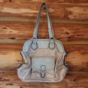 Chic Rose & Light Green Large Satchel